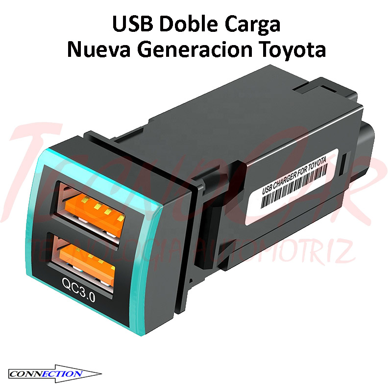 Puerto USB Doble carga Toyota